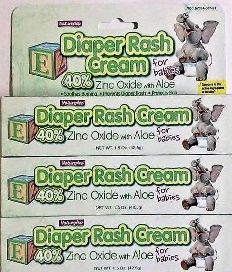 Natureplex Diaper Rash Cream with Zinc Oxide and Aloe (Pack of 3) - Image 1